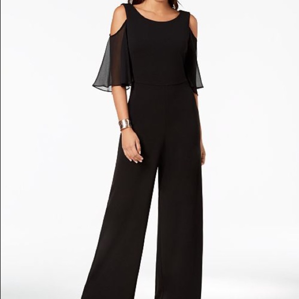 Roz & Ali Women’s Cold Shoulder Jumpsuit NWT